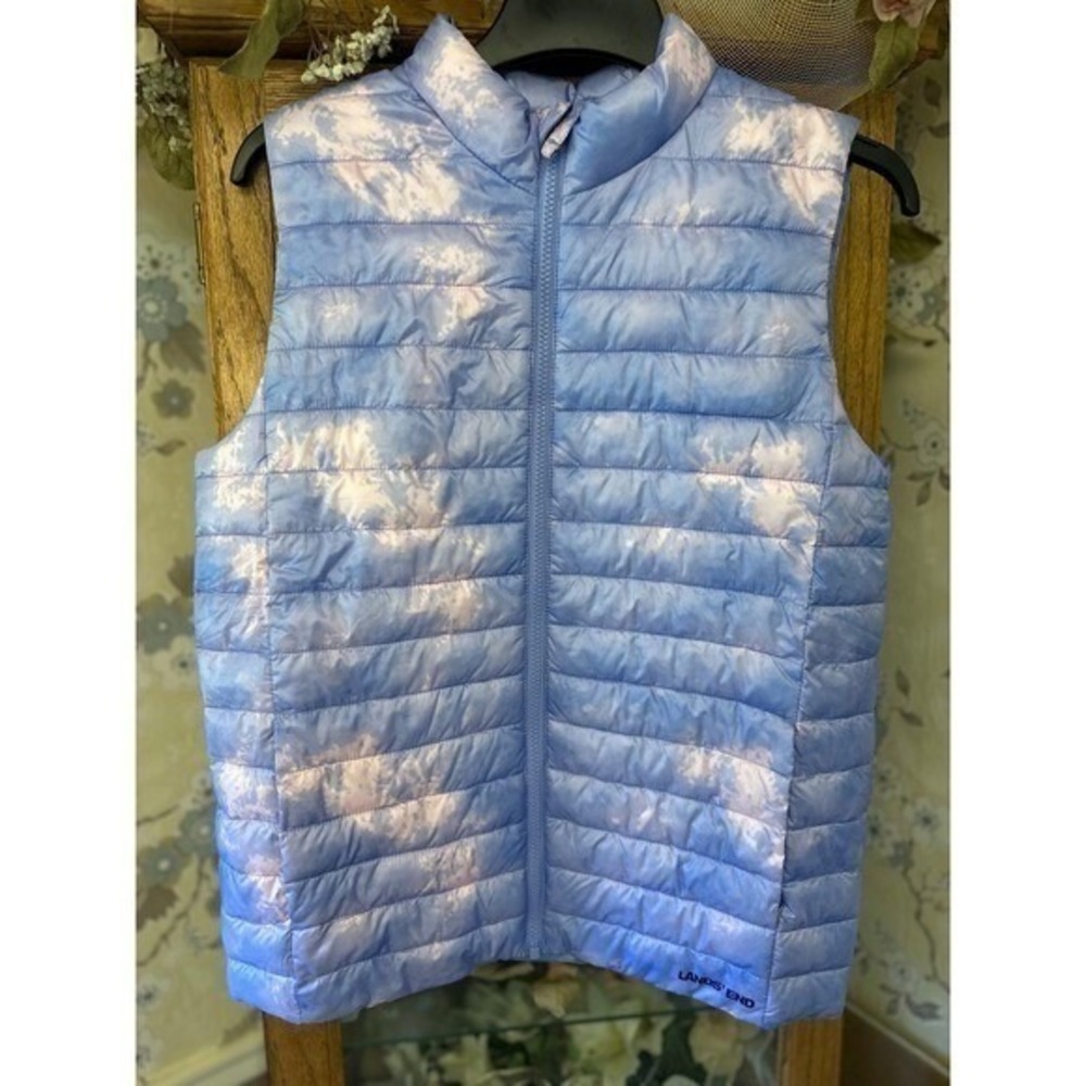 Lands'‎ End Puffer Vest Jacket Youth Kids XL 14